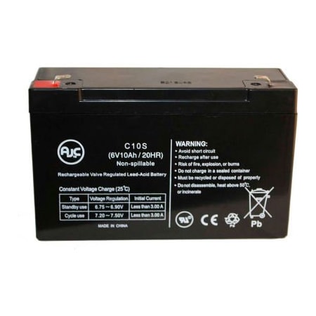 Battery Clerk AJC IMED Gemini PC-2TX 6V 10Ah Medical Battery AJC-C10S-A-1-100084